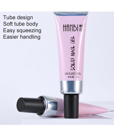 Nail Tips Glue Gel Long Lasting Nail Glue Base Gel Portable Modeling Gel Builder Sculpture Nail Glue Gel for Carving Nail Art Salon Home Use Welts - Buy Online on GoSupps.com