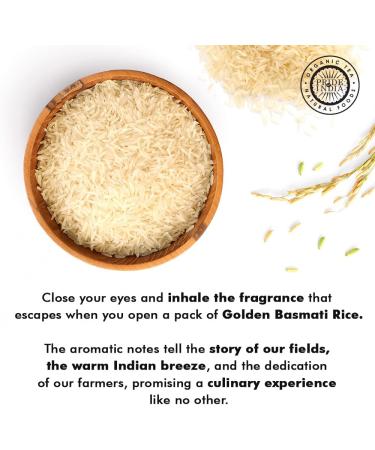 Extra Long Indian Golden Basmati Rice - Healthy Parboiled Sella Grain Jar - Fragrant and Aromatic Rice Good for Rice Bowls - 3.3 Pound Jar - Buy Online on GoSupps.com