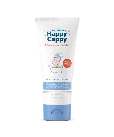 Happy Cappy New Moisturizing Cream For Children, Soothes Dry, Itchy, Irritated, Eczema Prone Skin, Dermatologist Tested, Fragrance-Free, No Dye, Non-Greasy 6 Fl Oz (Pack of 1)