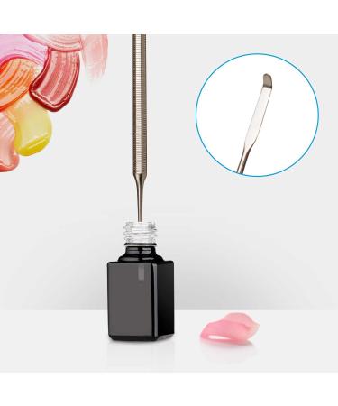 Osinee 2PCS Professional Stainless Steel Makeup Spatula Set - Essential Cosmetic Tools for Eyeshadow Nail Polish Wax & Foundations - Buy Online on GoSupps.com