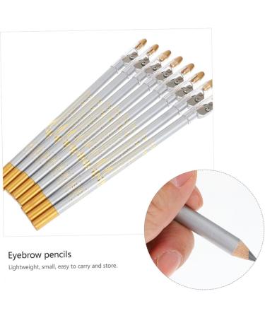 Mobestech Lot De 10 Crayons Sourcils tanches Gris Taille-crayon Int gr Anti-bavures Maquillage Pr cis Pour Sourcils Usage Quotidien Et Voyage Outil Professionnel De Beaut  - Buy Online on GoSupps.com