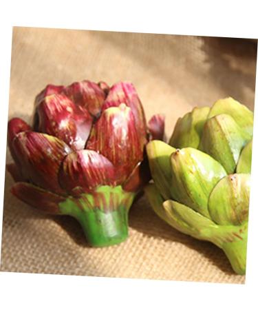 Amosfun Fake Vegetable household Rose wedding shop display artichoke vegetable props silk flower fake fake vegetables decorations wedding ornaments artificial artificial vegetable - Buy Online on GoSupps.com