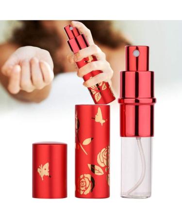 Verdant Touch Perfume Spray Bottle Portable Perfume Bottle Aluminum Atomizer 10ml Empty Cosmetic Spray Bottle (Red) - Buy Online on GoSupps.com