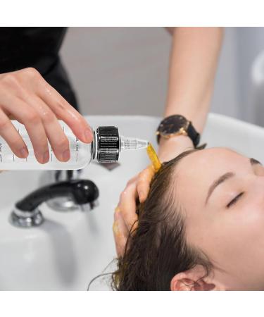 2pcs 110ML Hair Oil Applicator Bottles | Squeeze Plastic Bottles for Hair Dye & Colour | Graduated Design for Home & Salon Hair Care - Buy Online on GoSupps.com