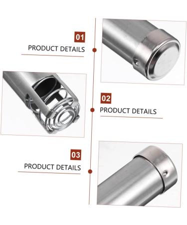 HOMSFOU 6pcs Moxa Pusher Tool Set | Stainless Steel Moxibustion Oven & Cardboard Box Pushers for Effective Therapy - Buy Online on GoSupps.com