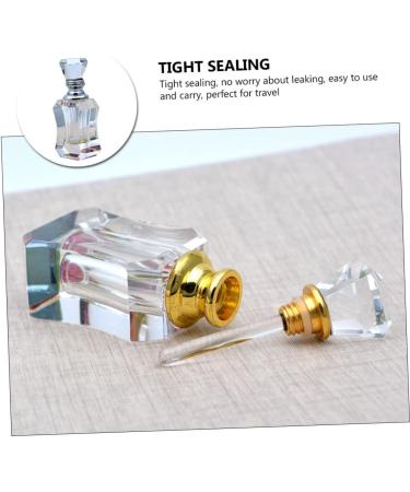 SOLUSTRE Perfume Bottle Hair Scrunchie Chiffon Mini Empty Dropper Bottle Glass Essential Oil Dispenser Perfume Vial Small Perfume Dropper Bottle Glass Dropper Bottle Glass Bottle Crystal - Buy Online on GoSupps.com
