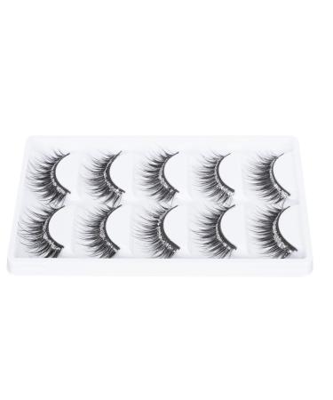 Beavorty 5 Pairs eyelashes faux lashes fluffy Makeup Eyelash Eye Beauty Tool faux lashes wispy full natural fake lashes Artificial Made Lash eye makeup stickers artificial fiber dense