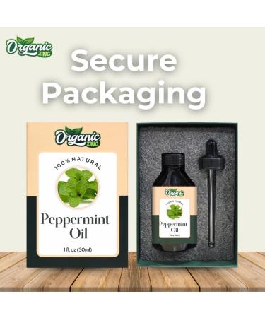 Organic Zing Peppermint Arvensis Essential Oil Pure & Natural for Skin Face Hair Care Aroma Therapy Diffuser Conditioner - 30ml - Buy Online on GoSupps.com