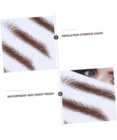 PLAFOPE 4pcs Eyebrow Stickers Eyebrow Transfer Sticker Black Stickers Eyebrow Stencils 4d Shaper Transport 21x15cm Brown - Buy Online on GoSupps.com
