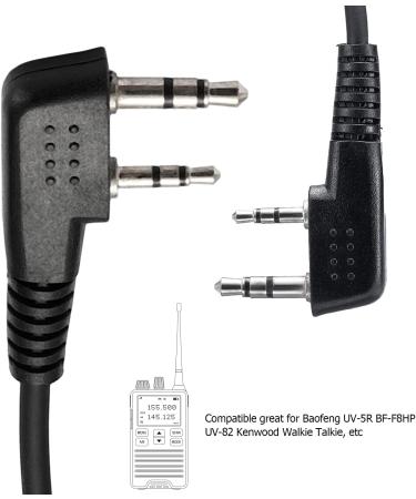 Baofeng UV-5R BF-F8HP UV-82 Radios Compatible 2 Pin Earpiece for Two Way Radio Headset - Police Surveillance Kit - Buy Online on GoSupps.com