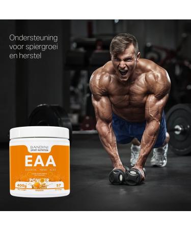 Bandini EAA Essential AMINO Powder 400 g Powder With 9 Represented and Freeded Essential Amino acids BCAA 21 Intras of Post Workout Sensomeappeelly orange - Buy Online on GoSupps.com