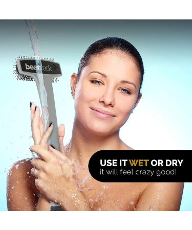 Bearback Back Scratcher - Premium Extendable Folding Exfoliating Brush for Adults - Long Handle for Back & Body - Dry/Bath/Shower - Black - Buy Online on GoSupps.com