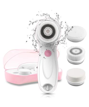 TOUCHBeauty Facial Cleansing Spin Brush 3 Brush Heads Electric Face Scrubber for Deep Cleansing Exfoliation Massaging