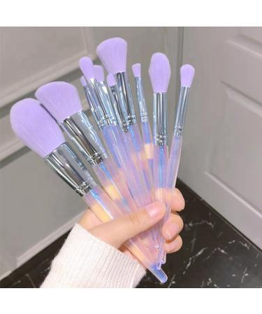 Evvmnaks Set of 20 Makeup Brushes Eyeshadow Foundation Blush Makeup Tools Plastic Purple - Buy Online on GoSupps.com