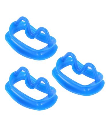 CENMEN 3X Blue Dental Retractor Soft Silicone Intraoral Lip Cheek Retractor Mouth Opener Cheek Expand Dental Orthodontic