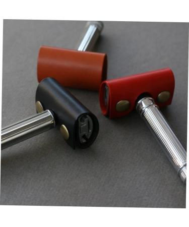 Crilstyleo Men's Razor Accessories - Durable Leather Cover & Protective Shell for Manual Razors | Smooth Shaving | 2-Piece Set - Buy Online on GoSupps.com