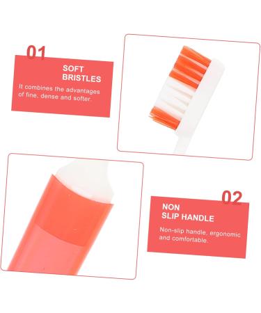 Buy Gradeneve 4-Piece Travel Toothbrush Set - Foldable Fine Bristle Wear-Resistant for Outdoor Use - Perfect for Travel - Buy Online on GoSupps.com