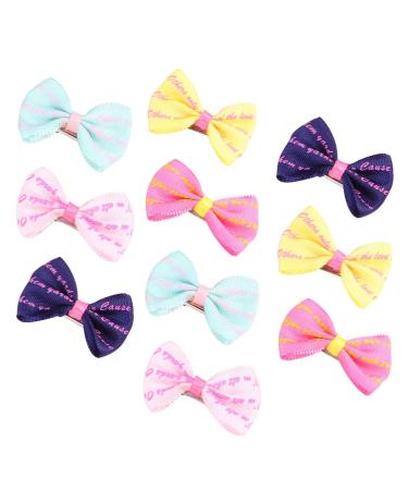 Balacoo 10 pieces of animal hair loops with crocodile terminals Small dog Bowknot hair clipping cat puppy kitten hair clips for animal care hair jewelry (random color) - Buy Online on GoSupps.com