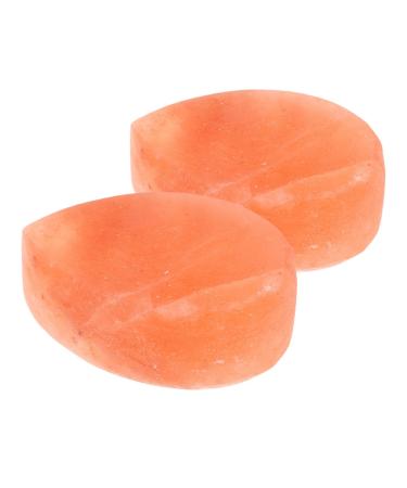FRCOLOR FRCOLOR 2 Pieces Body Care Stone Deodorant Body Scrub Callus Scrub Stone Natural Salt Soap Mineral Salt Block Rose Salt Massage Stone Sheet Salt Soap Block Body Massage