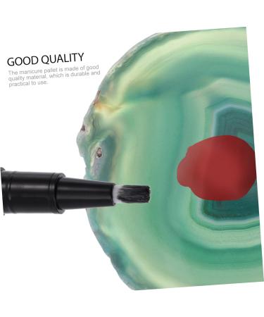  TOVINANNA 1 Piece Manicure Puck for Nail Art Agate Color Mixing Board for DIY Nail Polish Durable for Mixing Nail Polish Makeup Convenient Nail Accessories for Creative Designs - Buy Online on GoSupps.com