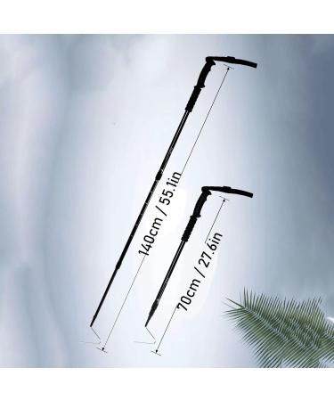 Bewinner Stainless Steel Extensible Snake Hook - Portable Reptile Catcher Stick for Safe Handling and Retrieval - Rattlesnake Grabber Tool - Buy Online on GoSupps.com