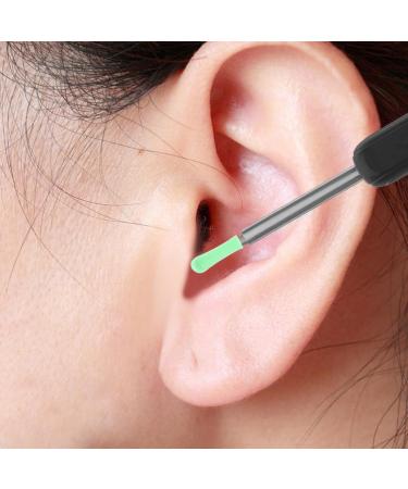 FRCOLOR Ear Spoon Replacement Accessories - 5pcs Silicone Ear Cleaner Tips for Ear Wax Removal | Reusable Light Green Covers & Sleeves - Buy Online on GoSupps.com