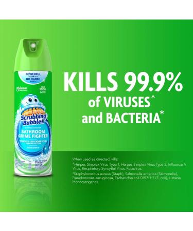 Scrubbing Bubbles Bathroom Grime Fighter Aerosol - Rainshower Scent - 20 oz (2 Count) - Buy Online on GoSupps.com