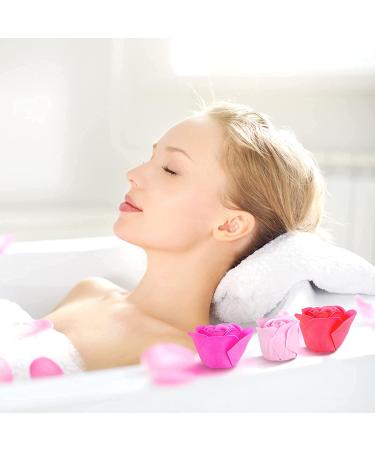 Rose Petal Bath Soap Gift Box - Floral Scented Soap for Valentine's Day, Anniversary, Birthday, Mothers Day - 18 Pcs Gradient Pink Roses - Gifts for Her - Buy Online on GoSupps.com