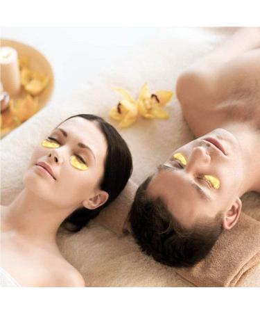 NATUREGURU10 Pair Crystal Collagen 24k Gold Under Eye Gel Pad Face Mask Anti Aging Wrinkle Gel Under Eye Patches Vegan Cruelty-Free Self Care (GOLD) - Buy Online on GoSupps.com