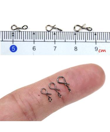 Greatfishing Fly Fishing Snaps Stainless Steel Quick Change, Fast Easy Fly Hook Snap, Combo Hook Snaps 150pc 3 sizes snap combo