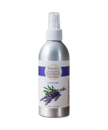 Victoria's Lavender Aromatherapy Pillow and Linen Spray - Soothing Lavender Essential Oil Mist Bed Spray for Ultimate Aromatherapy Experience Lavender Linen Spray for Pillow - (8 oz Sizes) Lavender Linen Spray 8 Ounce Single