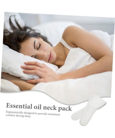 Compresse d'Huile Essentielle R utilisable Cou Enveloppe Douce en Tissu Pack d'Huiles Essentielles Blanc Compresses d'Huile Dormir et Bien- tre Cervical - Buy Online on GoSupps.com