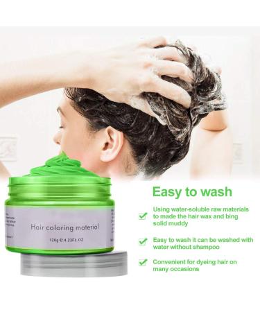 Acosexy Green Hair Dye Wax 4.23oz for Instant Hairstyle - Natural Coloring for Cosplay, Halloween Parties - Buy Online on GoSupps.com