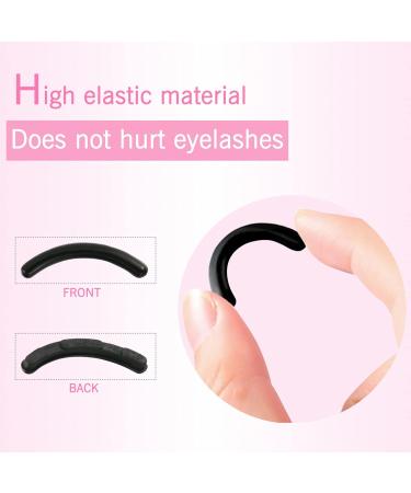 Vtrem 2PCS Travel Eyelash Curler Set with 12 Soft Silicone Pads - Perfect for On-the-Go Green & Pink - Buy Online on GoSupps.com