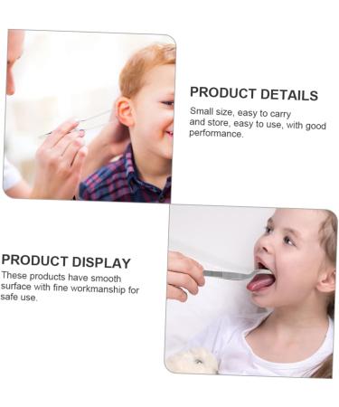 12 Pcs Stainless Steel Tweezers Cleaning Tools Set - Ceramic Plant & Cloud Clamp, Earwax Cleaning Tool Kit - Silver Detergent Ear - 16X1.5X1.3CMx3pcs - Buy Online on GoSupps.com