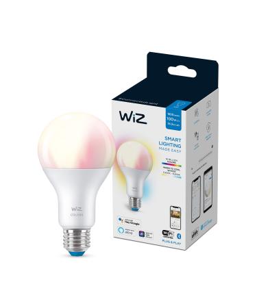 WiZ Connected Color High Lumen 100W A21 Smart WiFi Light Bulb, 16 Million Colors, Compatible with Alexa and Google Home Assistant, No Hub Required, 1 Bulb A21 Color 1 Count (Pack of 1) - Buy Online on GoSupps.com