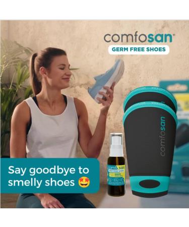 Comfosan Starter Kit | Odorless Shoe Deodorizer | Reusable Hygiene Insert & 15ml Drops for Stinky Shoes - Buy Online on GoSupps.com