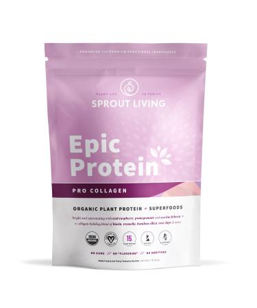 Sprout Living Epic Protein Organic Plant Protein + Superfoods Pro Collagen 0.8 lb (364 g)