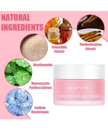BeautyMin Pore Primer Gel Cream 2 pieces Jiorniee Pore Filling Gel Cream Pore Priming Gel Cream Pore Evening Skin Tone Primer Gel Cream Suitable for all skin tones - Buy Online on GoSupps.com