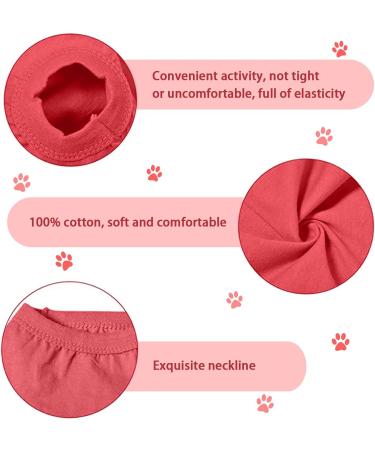 TVmall Dog T-Shirts for Medium & Large Breeds | Summer Cotton Vests | Breathable Sports Shirts - 4 Pack (3XL) - Buy Online on GoSupps.com