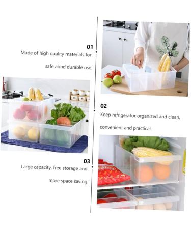 Mikikit Food Containers Food Plastic Kitchen Organizer Case Home Crisper Container Practical Egg Refrigerator Office - Buy Online on GoSupps.com
