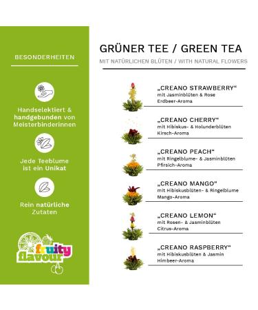 Creano Tea Flowers - 36 Bulk Green Tea Balls | Buy Blooming & Flowering Tea Online - Buy Online on GoSupps.com