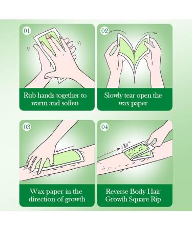 Buy AUBLINT0 Vliestring CALE WORLD Gentle Cold Wax Strips for Hair Removal | Aloe Vera | All Skin Types | Face Legs Intimate Areas - Buy Online on GoSupps.com