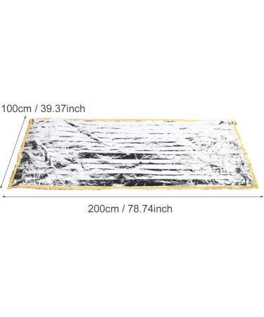 2Pcs Emergency Survival Camping Sleeping Bags - Insulation Envelope Bag Silver - Buy Online on GoSupps.com