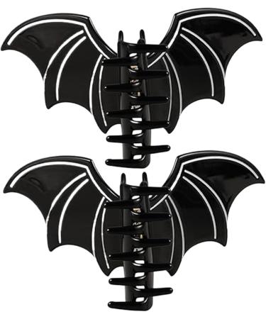 2Pcs Halloween Claw Clips Halloween Hair Clips Spooky Bat Hair Clip Scary Halloween Hair Clips Decorative Halloween Hair Accessories for Carnival Cosplay Costume Party - Buy Online on GoSupps.com