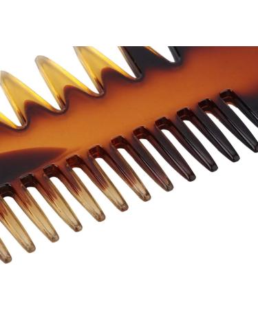 Retro Hairstyle Comb Men's Wide Teeth Resin Comb Anti-static Suitable for Salon and Home Use (4 three-purpose comb width) - Buy Online on GoSupps.com