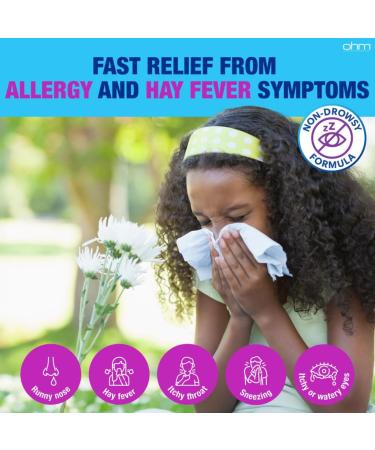 Ohm Children's Allergy Medicine Loratadine 5mg Chewable Tablets (30 Count) Grape Flavor Non-Drowsy Antihistamine 24-Hour Allergy Relief for Runny Nose Watery Eyes Itchy Throat & Nose 30 Count 30 - Buy Online on GoSupps.com