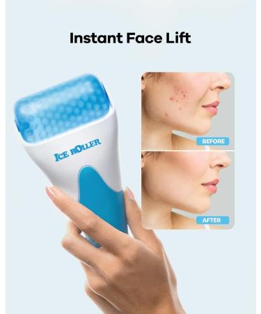 Buy Ice Roller for Face - Cold Facial Massager for Eye Puffiness Migraine Relief & Skin Care | Perfect Women's Gift (Blue - Buy Online on GoSupps.com