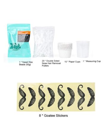 Double Hair Nose Hair Removal Wax Kit - Painless Safe & Fast Eyebrow Hair Removal Tools | 12x9x7 - Buy Online on GoSupps.com