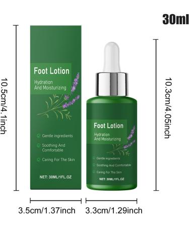 Foot Lotion | Heel Moisturizing Lotion 30ml | Intensive Foot Moisturizer Daily After-Shower Care for Dry Winter Climates and Travel - Buy Online on GoSupps.com